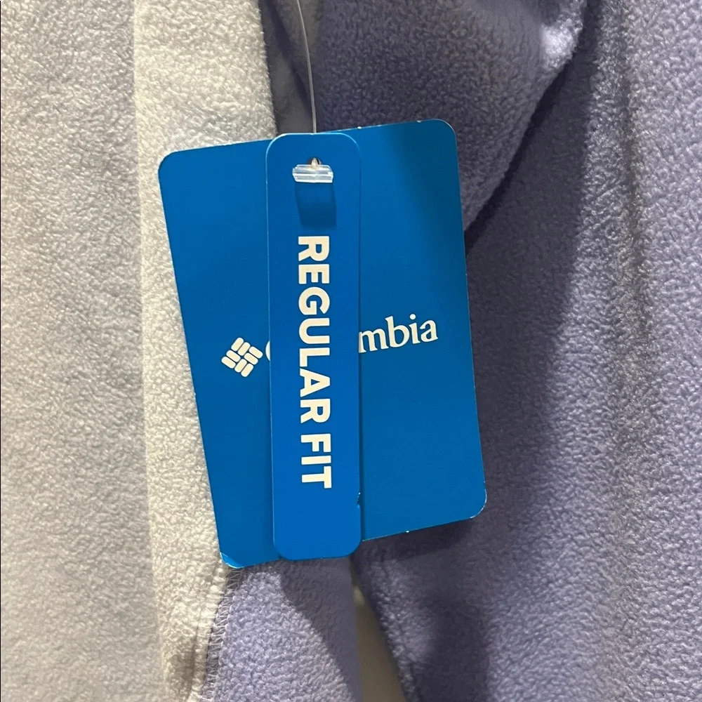 NWT Columbia Half Zip Fleece Sweater Pine Ridge Lavender Medium - Picture 7 of 9